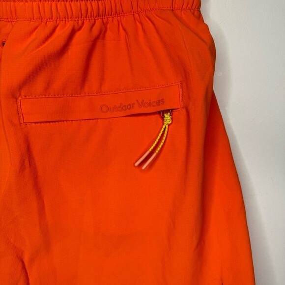 Outdoor Voices Men's Size X-Small SolarCool 7" Beach Shorts Hibiscus Orange NWOT - Picture 4 of 9